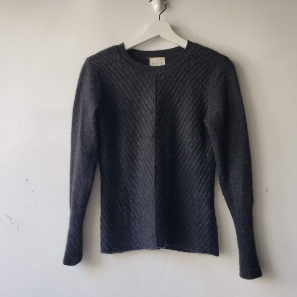 Le Kasha 1918 100% Cashmere Grey Sweater - Picture 5 of 7